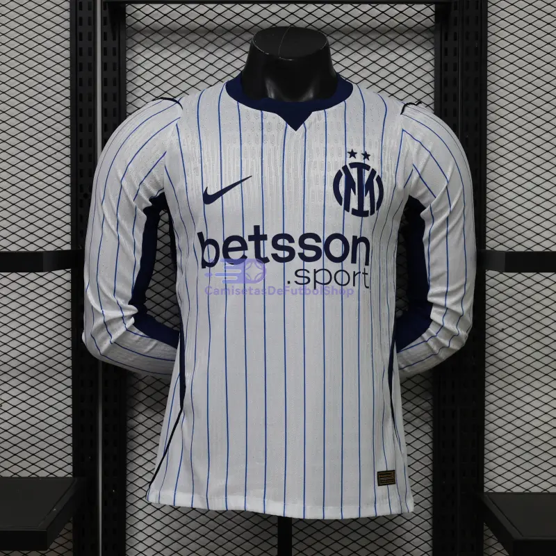 Camiseta Inter de Milan 2026/2027 2ª Equipación ML Blanco (EDICIÓN JUGADOR)