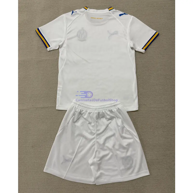 Camiseta Olympique Marsella 2026/2027 1ª Equipación Blanco Niño Kit