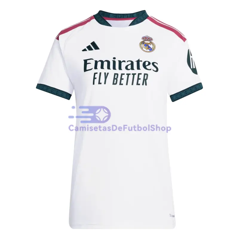 Camiseta Real Madrid 2026/2027 1ª Equipación Blanco Mujer con Parche HP