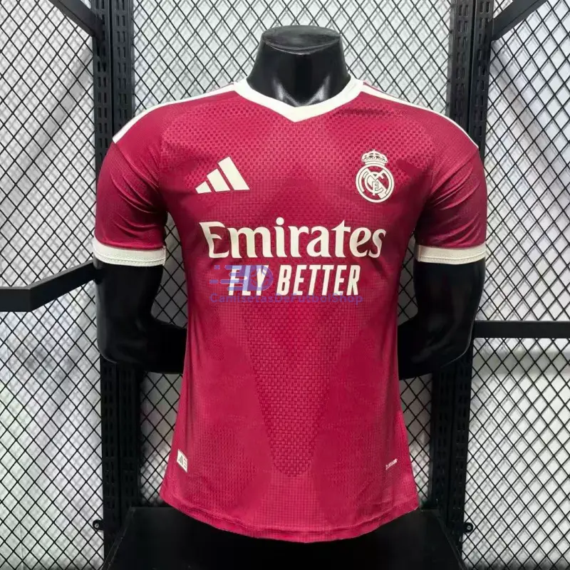 Camiseta Real Madrid 2026/2027 Rojo con Parche HP (EDICIÓN JUGADOR)