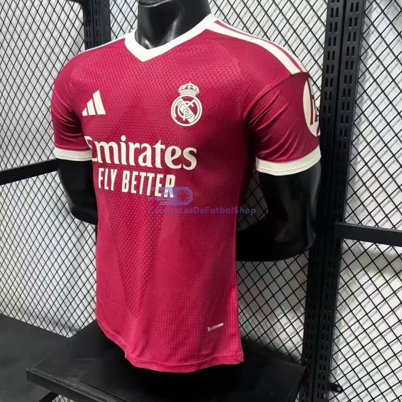 Camiseta Real Madrid 2026/2027 Rojo con Parche HP (EDICIÓN JUGADOR)