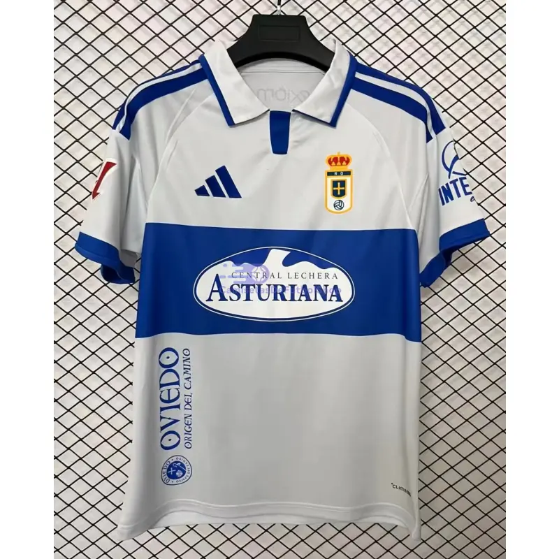 Camiseta Real Oviedo 2026/2027 3ª Equipación Blanco con Parche La Liga