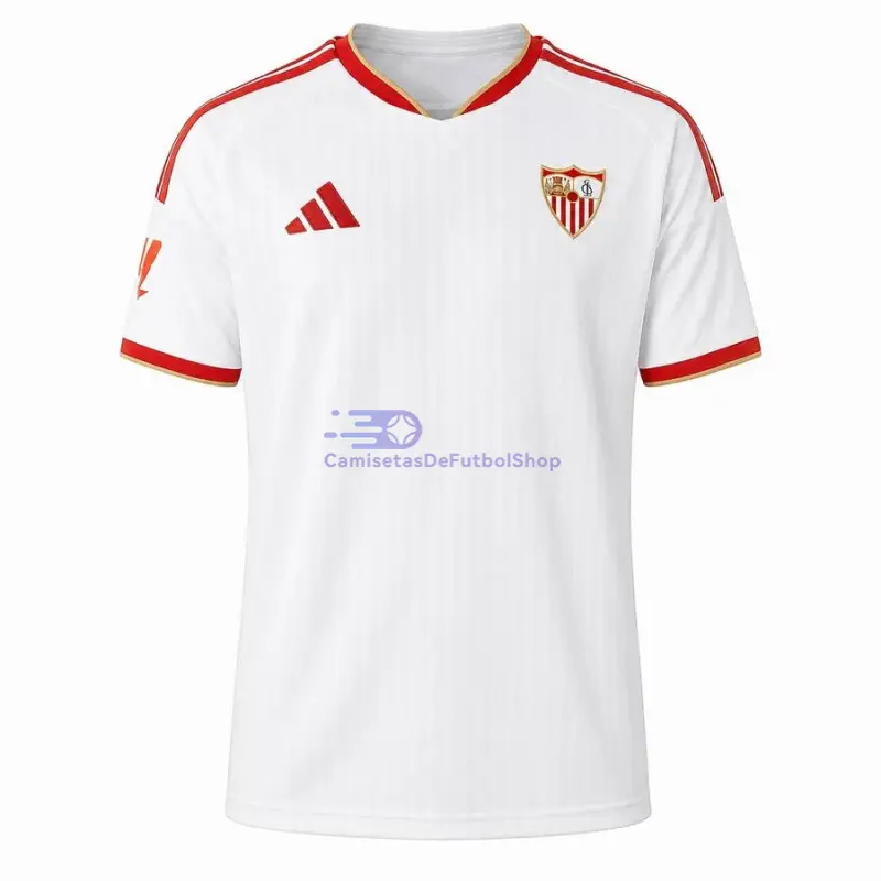 Camiseta Sevilla FC 2026/2027 1ª Equipación Blanco con Parche La Liga