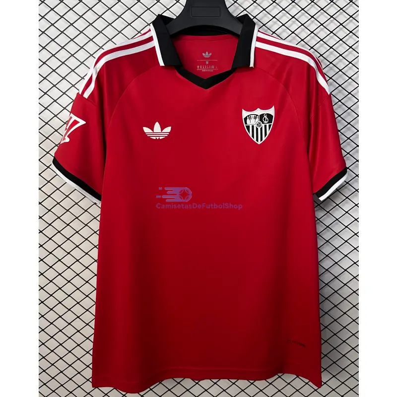 Camiseta Sevilla FC 2026/2027 2ª Equipación Rojo con Parche La Liga