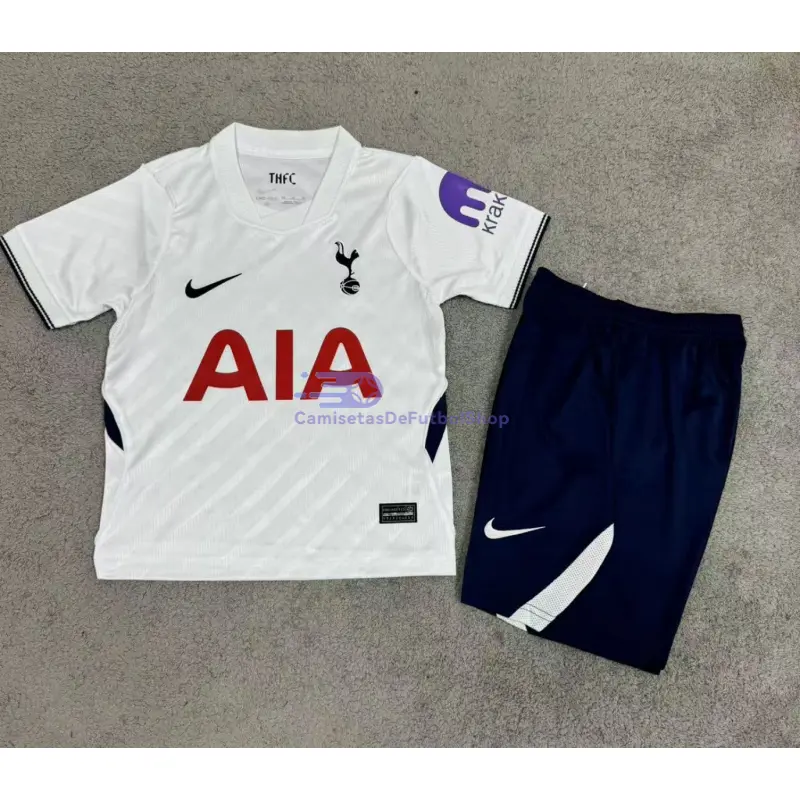 Camiseta Tottenham Hotspur 2026/2027 1ª Equipación Blanco Niño Kit