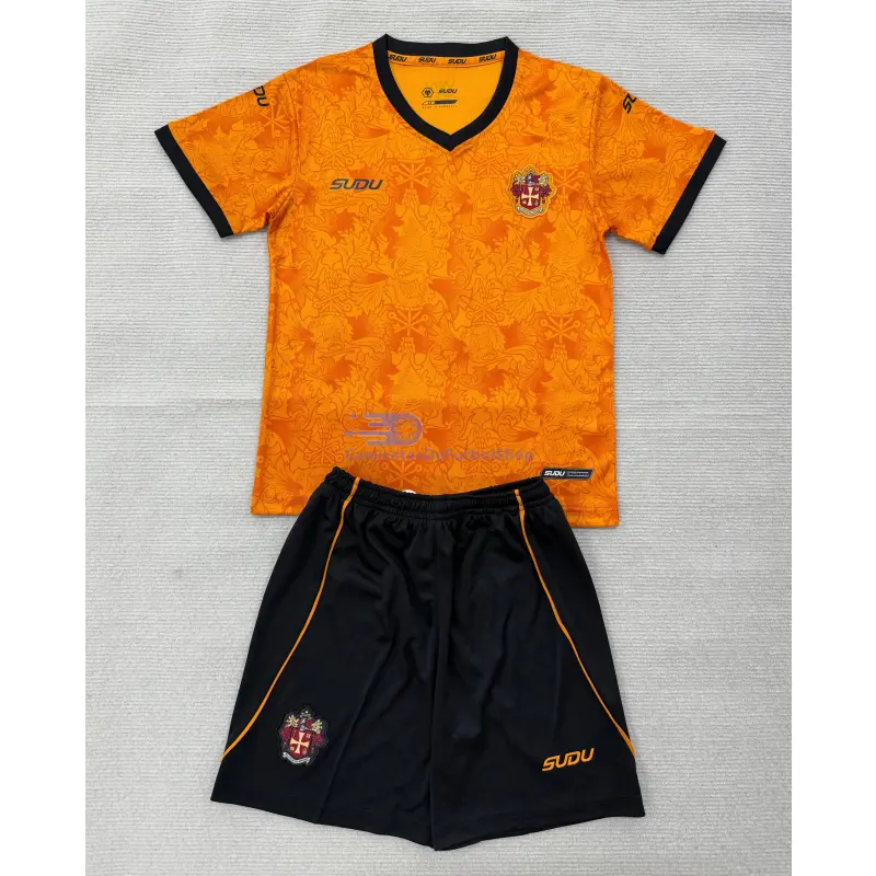 Camiseta Wolverhampton Wanderers 2026/2027 1ª Equipación Amarillo Niño Kit