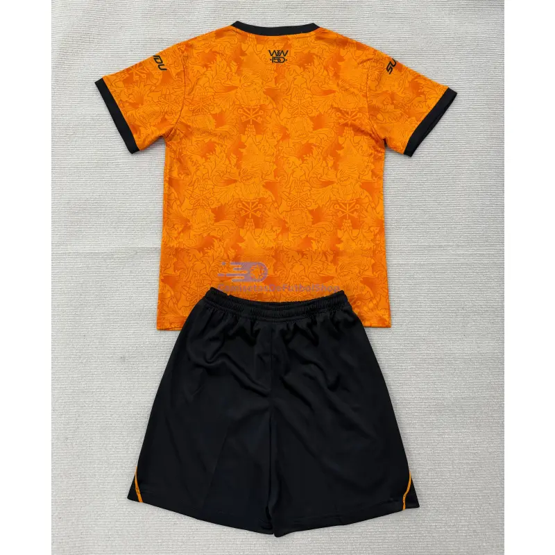Camiseta Wolverhampton Wanderers 2026/2027 1ª Equipación Amarillo Niño Kit