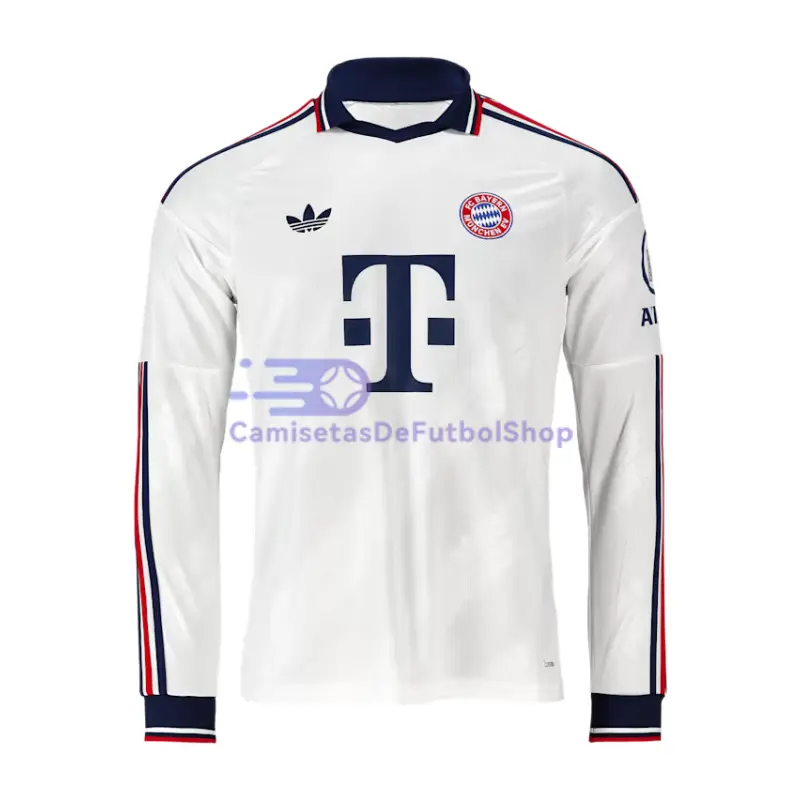 Camiseta Bayern Múnich 2026/2027 2ª Equipación ML Blanco