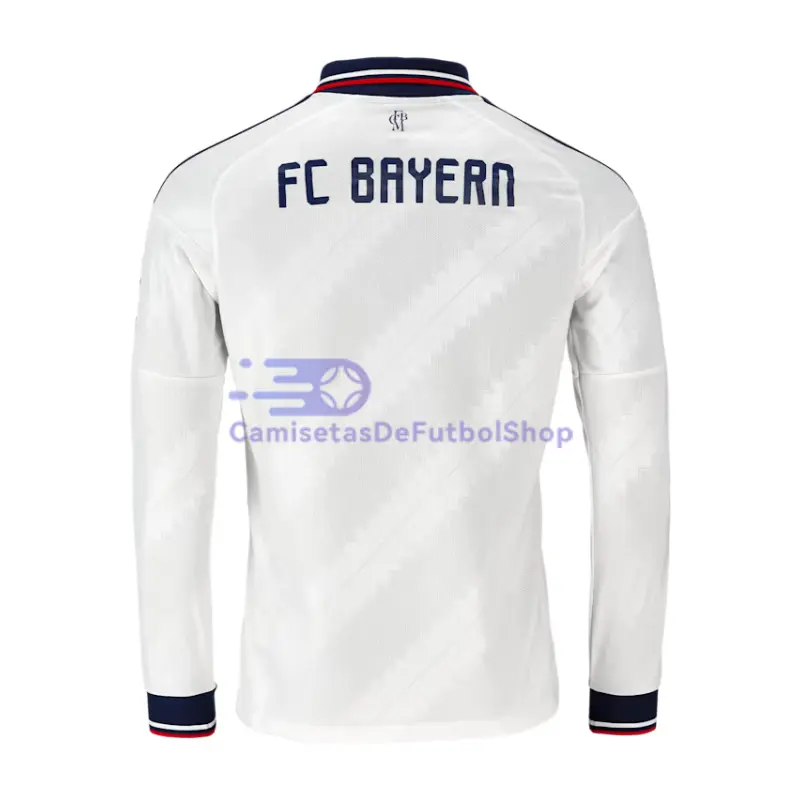 Camiseta Bayern Múnich 2026/2027 2ª Equipación ML Blanco