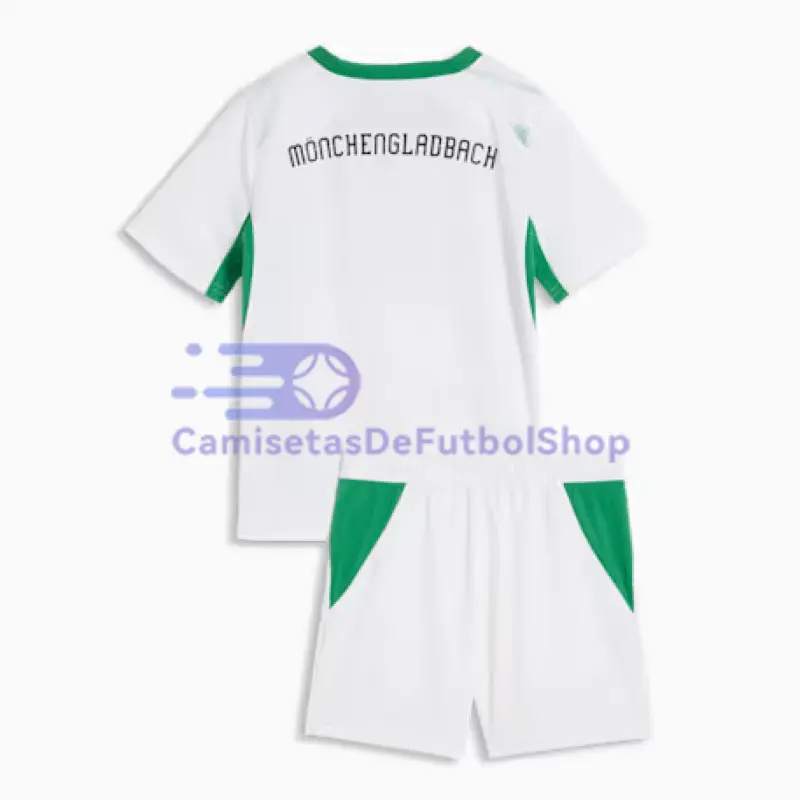 Camiseta Borussia Mönchengladbach 2026/2027 1ª Equipación Blanco Niño Kit