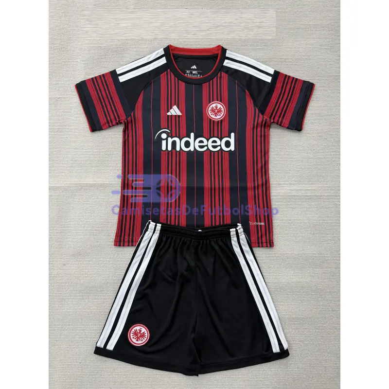 Camiseta Eintracht Fráncfort 2026/2027 1ª Equipación Rojo/Negro Niño Kit
