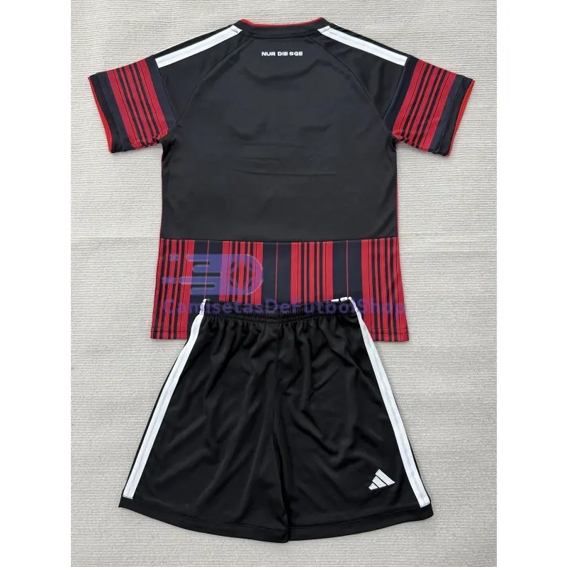 Camiseta Eintracht Fráncfort 2026/2027 1ª Equipación Rojo/Negro Niño Kit