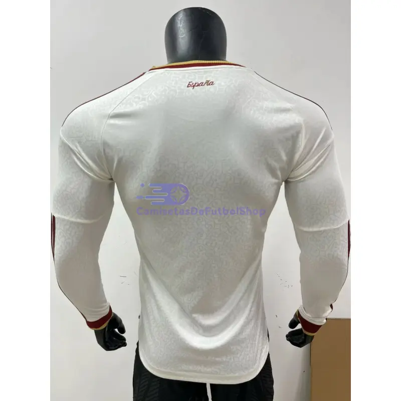 Camiseta España 2026 2ª Equipación Mundial ML Blanco 2 Estrellas (EDICIÓN JUGADOR)