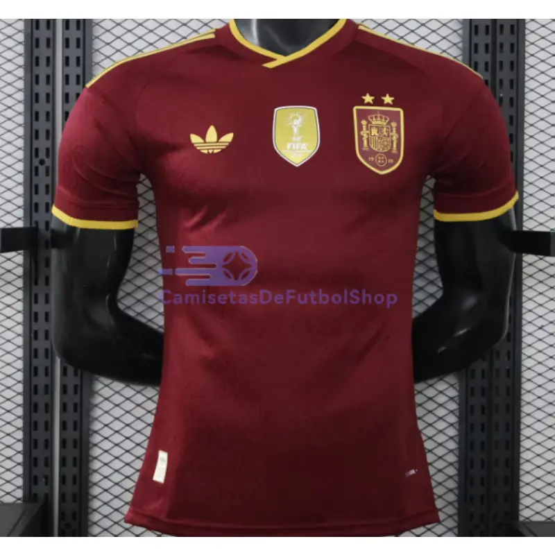 Camiseta España Mundial 2026 Edición Especial Rojo 2 Estrellas Con FIFA2026 (EDICIÓN JUGADOR)