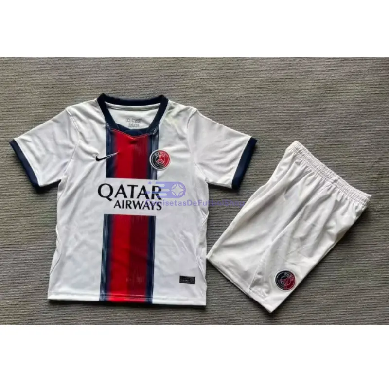 Camiseta PSG 2026/2027 2ª Equipación Blanco Niño Kit