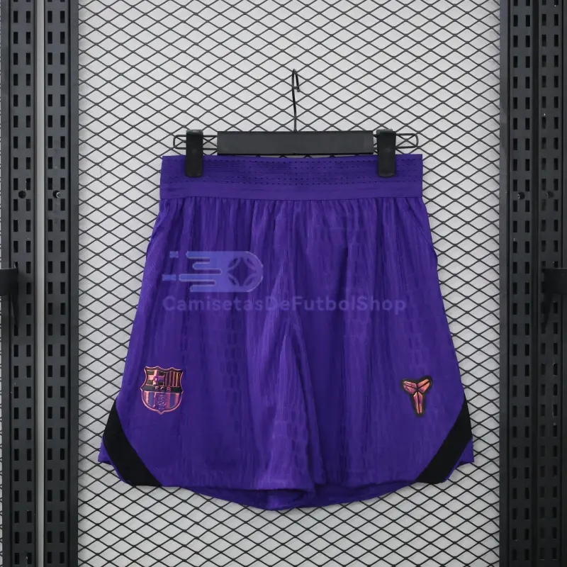 Pantalón Corto Barcelona 2026/2027 2ª Equipación Negro/Morado (EDICIÓN JUGADOR)