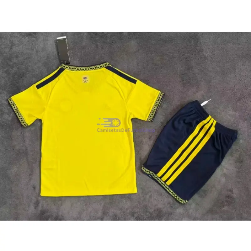 Camiseta Al Nassr 2026/2027 1ª Equipación Amarillo Niño Kit