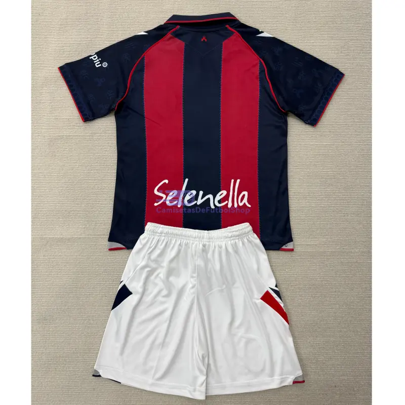 Camiseta Bologna 2026/2027 1ª Equipación Rojo/Azul Niño Kit