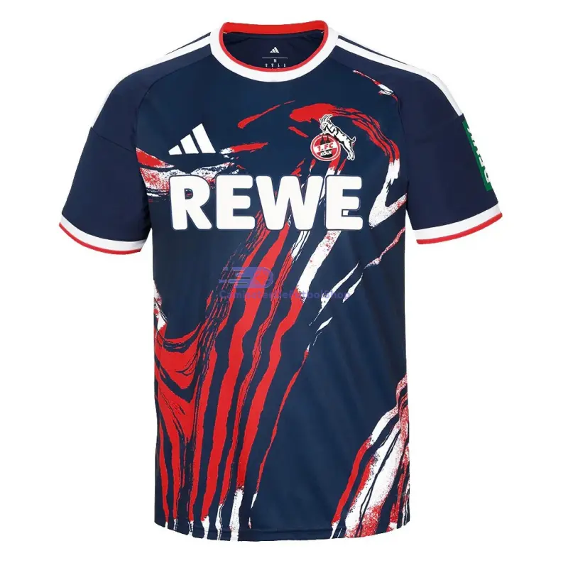 Camiseta FC Köln 2026/2027 3ª Equipación Azul Marino/Rojo
