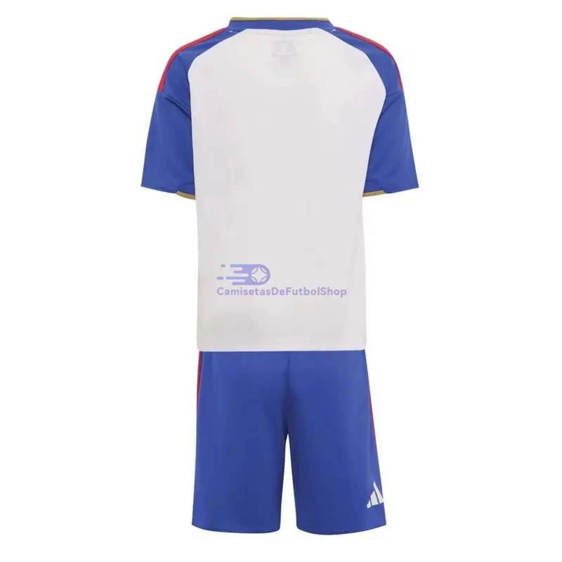 Camiseta Olympique De Lyon 2026/2027 1ª Equipación Blanco/Azul Niño Kit