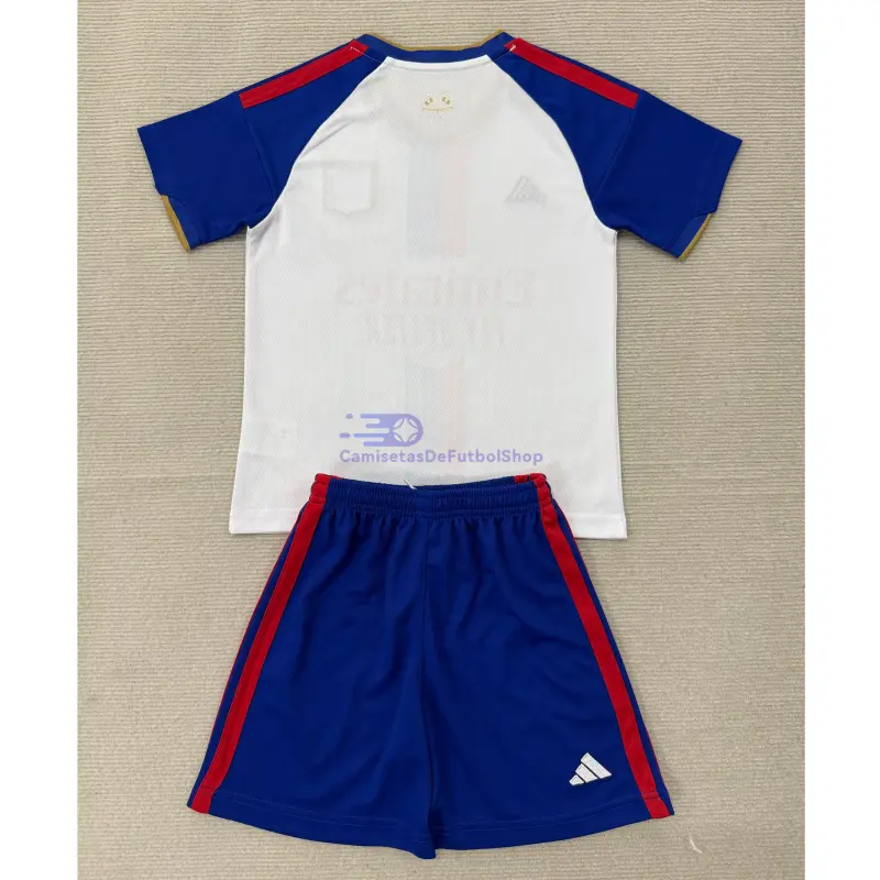 Camiseta Olympique De Lyon 2026/2027 1ª Equipación Blanco/Azul Niño Kit