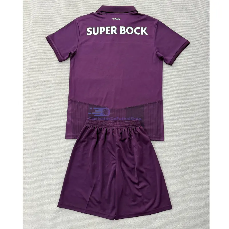 Camiseta Porto 2026/2027 2ª Equipación Morado Oscuro Niño Kit