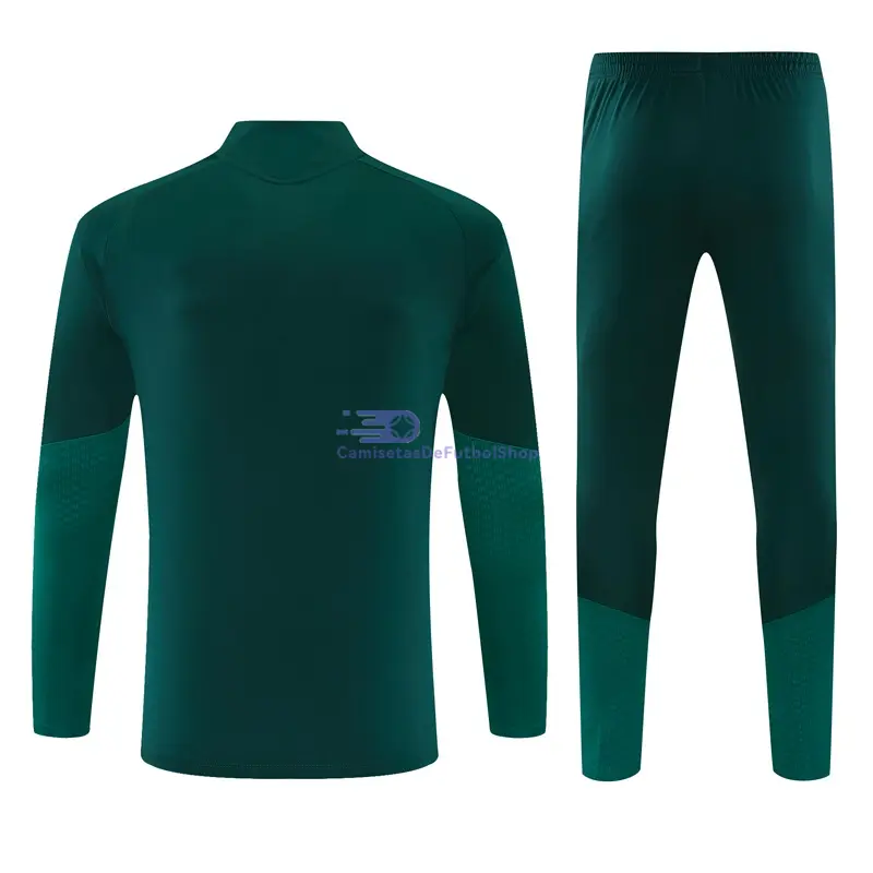 Sudadera De Entrenamiento Real Madrid 2026/2027 Verde Oscuro/Rosa