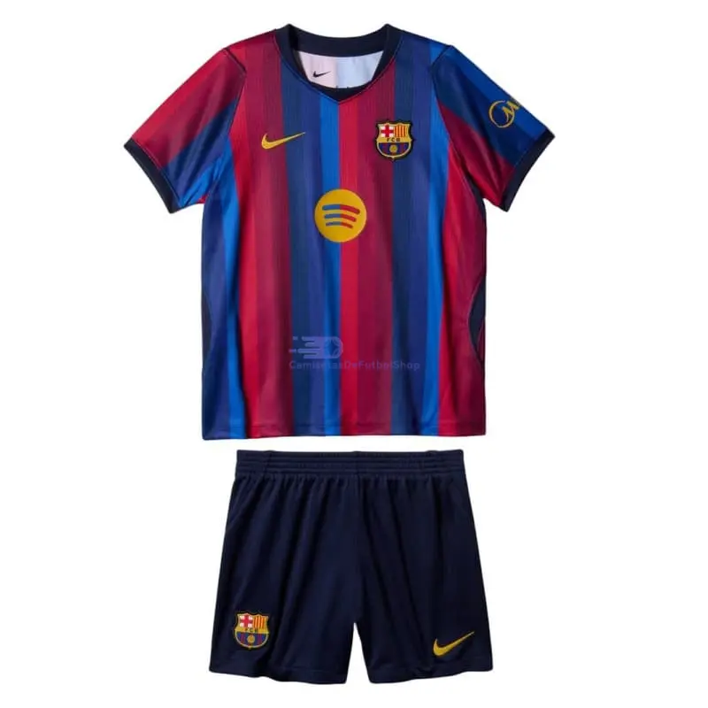 Camiseta LAMINE YAMAL 10 Barcelona 2026/2027 1ª Equipación Rojo/Azul Niño Kit UCL