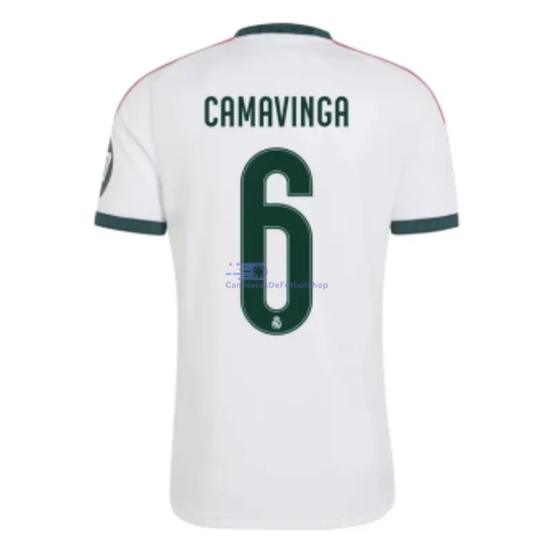 Camiseta CAMAVINGA 6 Real Madrid 2026/2027 1ª Equipación Blanco con Parche HP