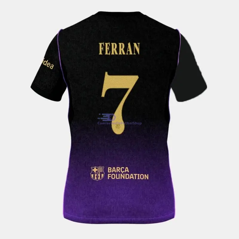 Camiseta FERRAN 7 Barcelona 2026/2027 2ª Equipación Negro/Morado UCL