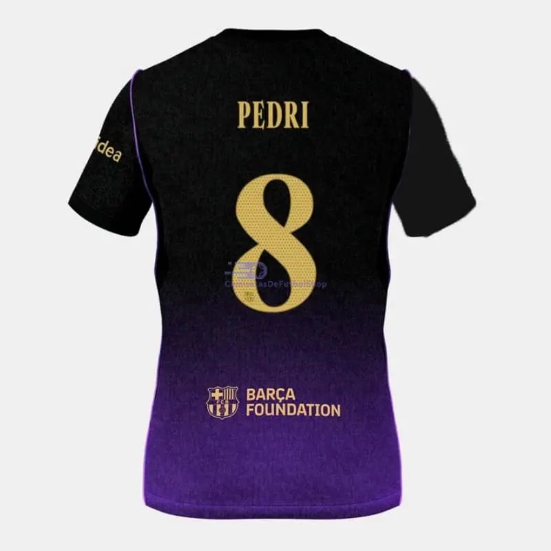 Camiseta PEDRI 8 Barcelona 2026/2027 2ª Equipación Negro/Morado UCL