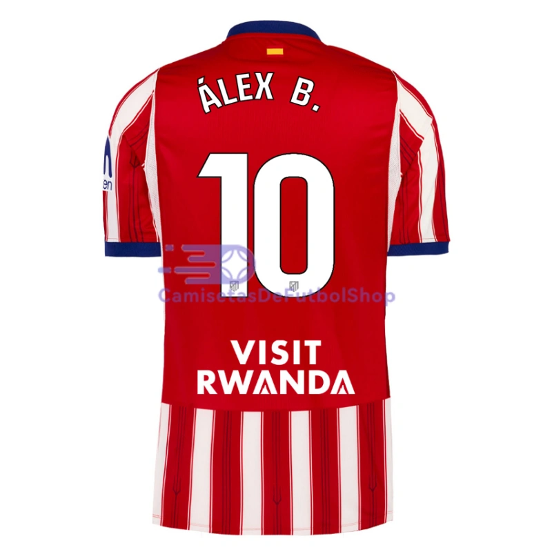 Camiseta ÁLEX B. 10 Atlético de Madrid 2026/2027 1ª Equipación Rojo/Blanco La Liga