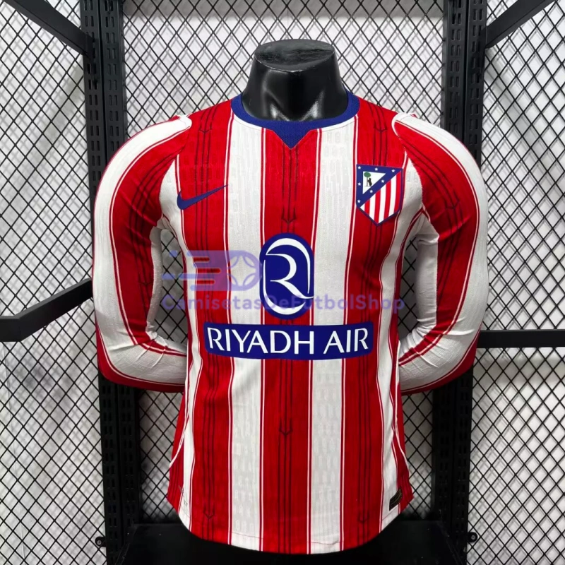 Camiseta Atlético de Madrid 2026/2027 1ª Equipación ML Rojo/Blanco (EDICIÓN JUGADOR)