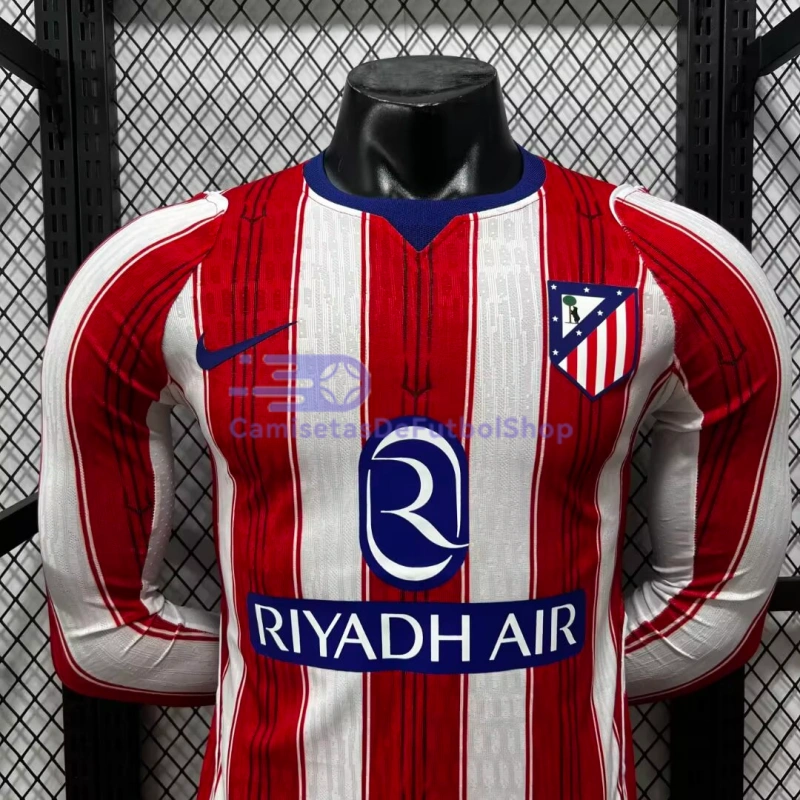 Camiseta Atlético de Madrid 2026/2027 1ª Equipación ML Rojo/Blanco (EDICIÓN JUGADOR)