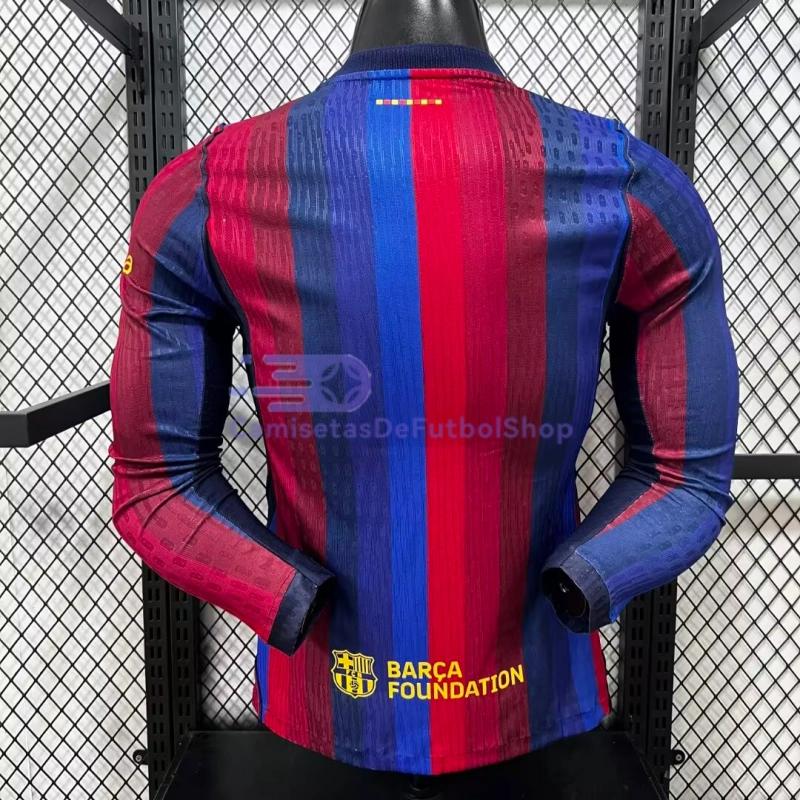 Camiseta Barcelona 2026/2027 1ª Equipación ML Rojo/Azul (EDICIÓN JUGADOR)