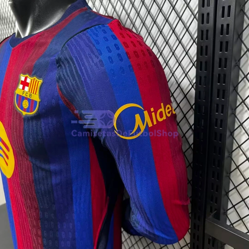 Camiseta Barcelona 2026/2027 1ª Equipación ML Rojo/Azul (EDICIÓN JUGADOR)