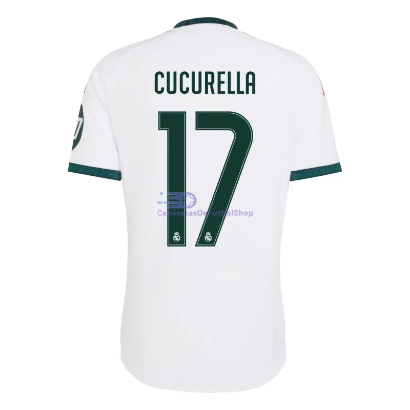 Camiseta CUCURELLA 17 Real Madrid 2026/2027 1ª Equipación Blanco con Parche HP