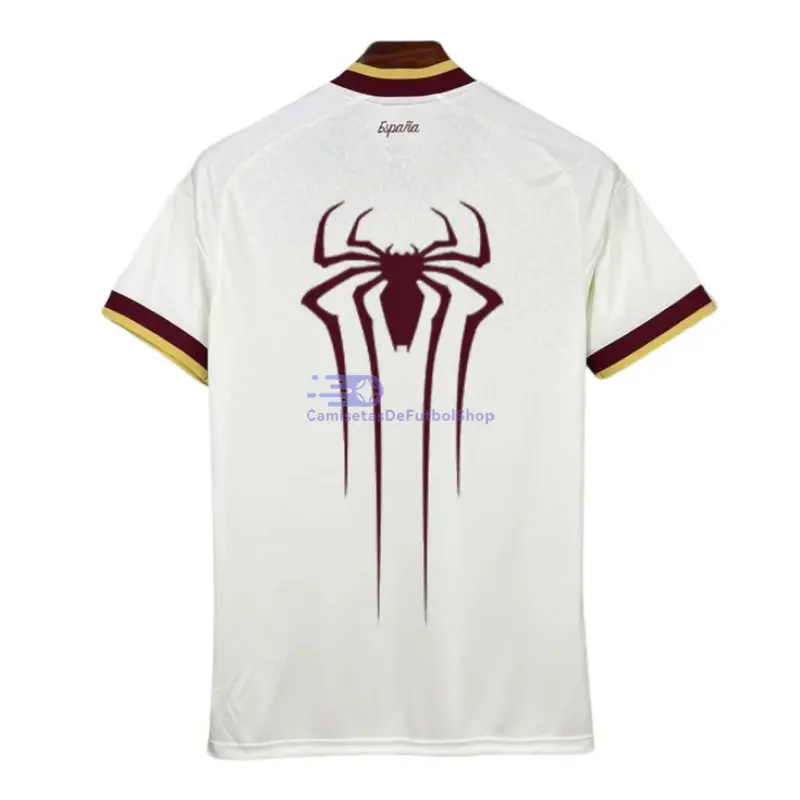 Camiseta España Mundial x Spiderman 2026 2ª Equipación Blanco 2 Estrellas