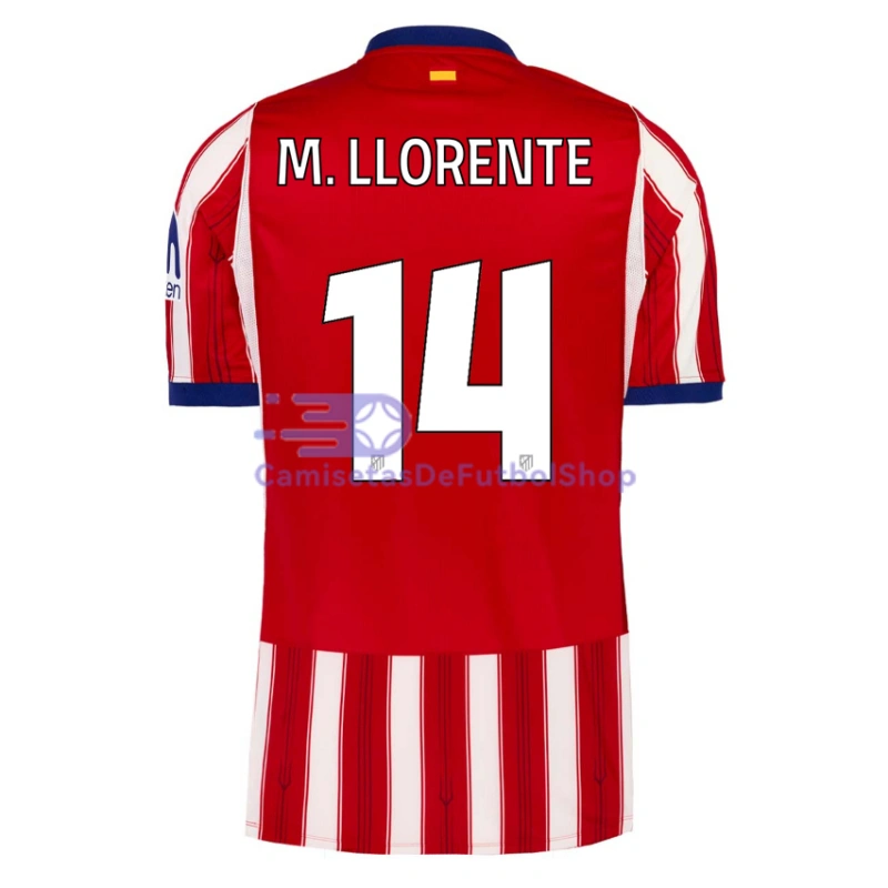 Camiseta M. LLORENTE 14 Atlético de Madrid 2026/2027 1ª Equipación Rojo/Blanco UCL
