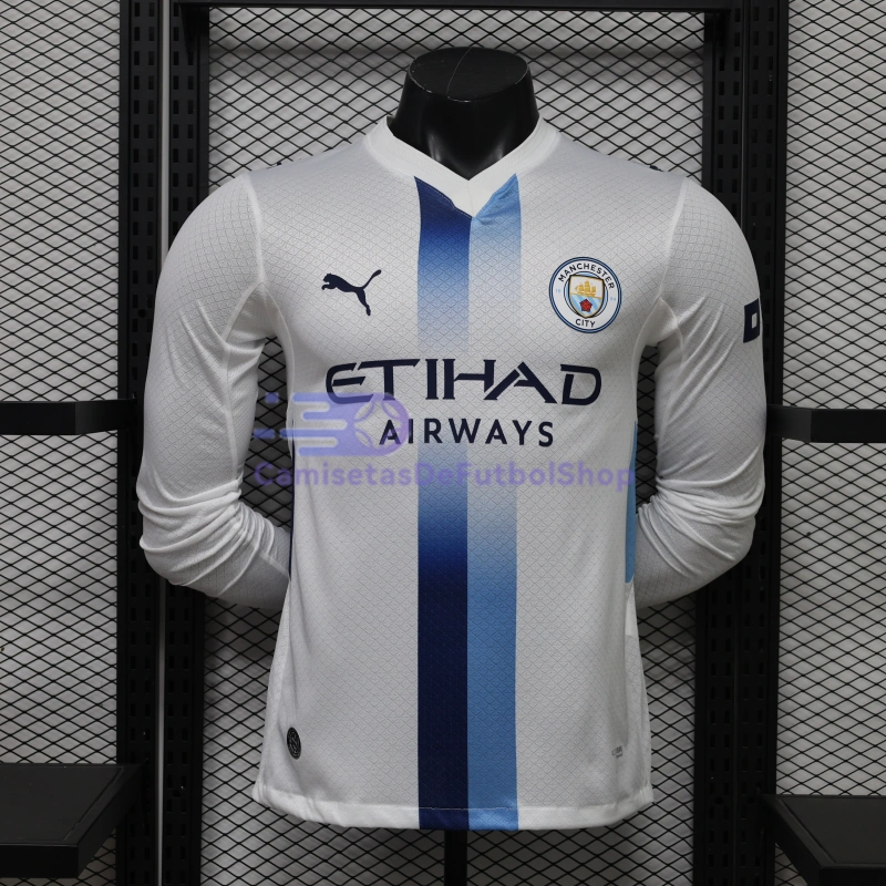 Camiseta Manchester City 2026/2027 3ª Equipación ML Blanco (EDICIÓN JUGADOR)