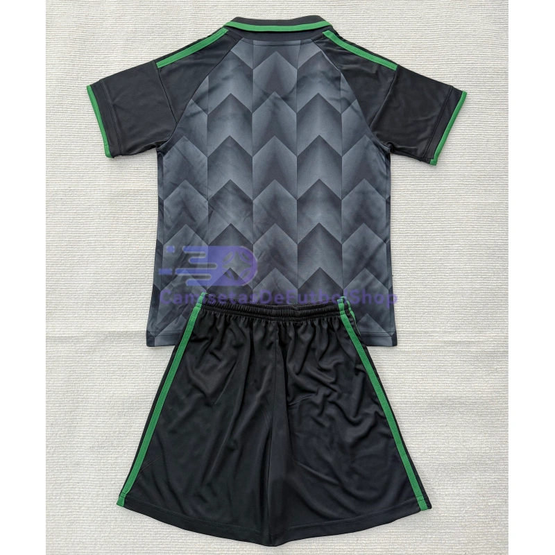 Camiseta RC Lens 2026/2027 2ª Equipación Negro/Verde Niño Kit
