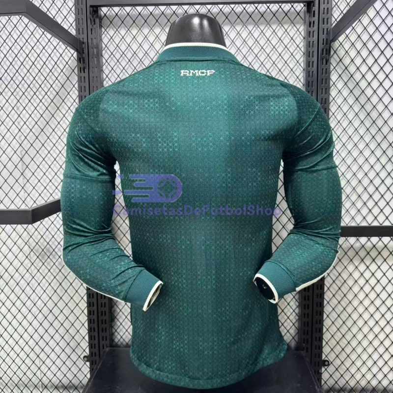 Camiseta Real Madrid 2026/2027 2ª Equipación ML Verde Oscuro (EDICIÓN JUGADOR)