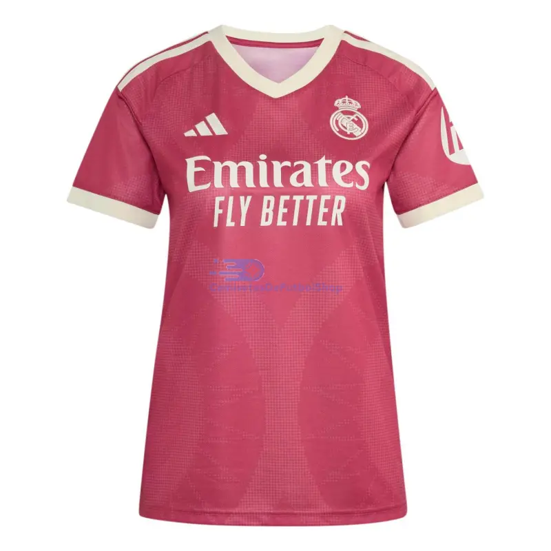 Camiseta Real Madrid 2026/2027 3ª Equipación Rosa Mujer con Parche HP