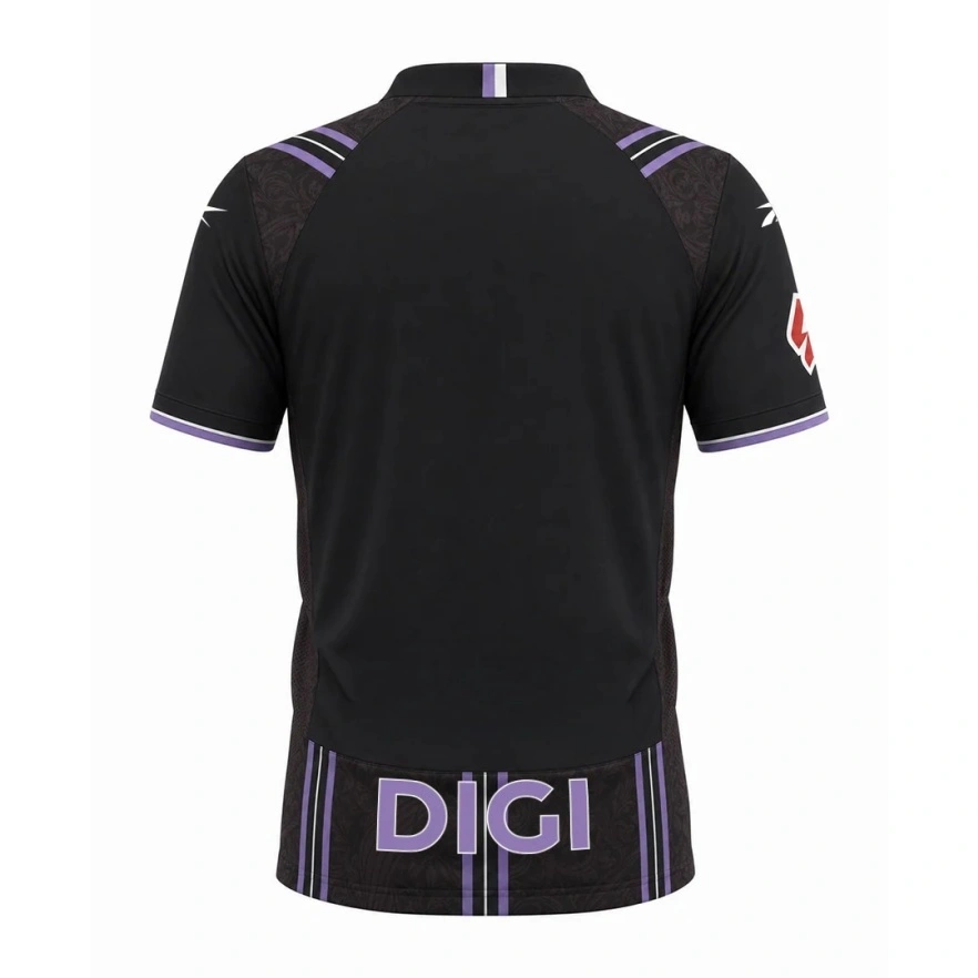 Camiseta Real Valladolid 2026/2027 2ª Equipación Negro con Parche La Liga