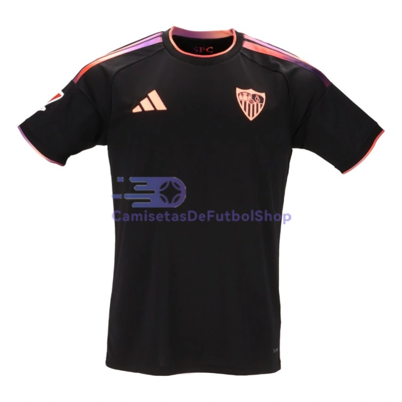 Camiseta Sevilla FC 2026/2027 3ª Equipación Negro con Parche La Liga