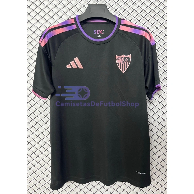 Camiseta Sevilla FC 2026/2027 3ª Equipación Negro con Parche La Liga