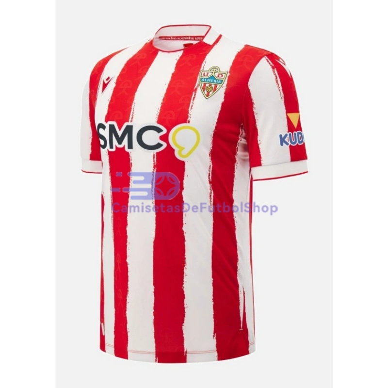 Camiseta UD Almería 2026/2027 1ª Equipación Rojo/Blanco con Parche La Liga