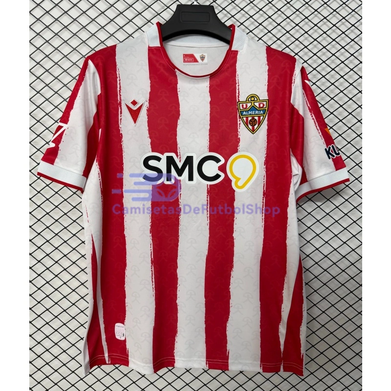 Camiseta UD Almería 2026/2027 1ª Equipación Rojo/Blanco con Parche La Liga