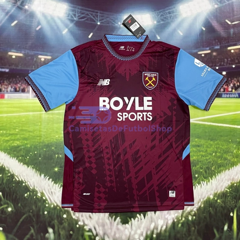 Camiseta West Ham United 2026/2027 1ª Equipación Rojo Oscuro