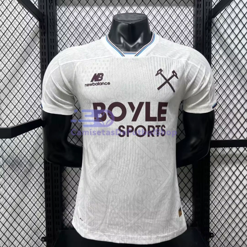 Camiseta West Ham United 2026/2027 2ª Equipación Blanco (EDICIÓN JUGADOR)